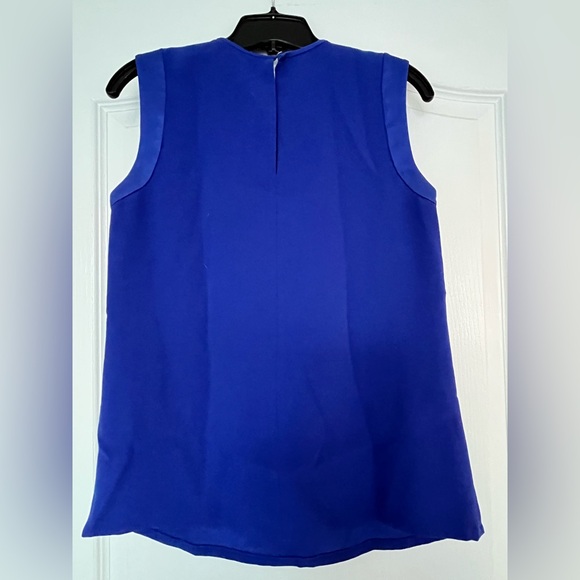Cobalt blue L. K. Bennett London sleeveless blouse - Picture 3 of 3
